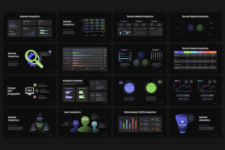 Analytics-market-infographic-powerpoint-template - PPT派