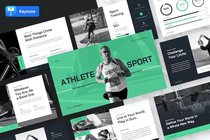 体育运动健身培训方案展示Keynote模板 - PPT派