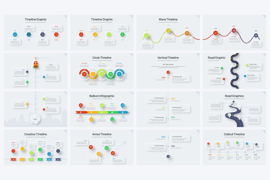 Project-timeline-neumorph-2-powerpoint-template - PPT派