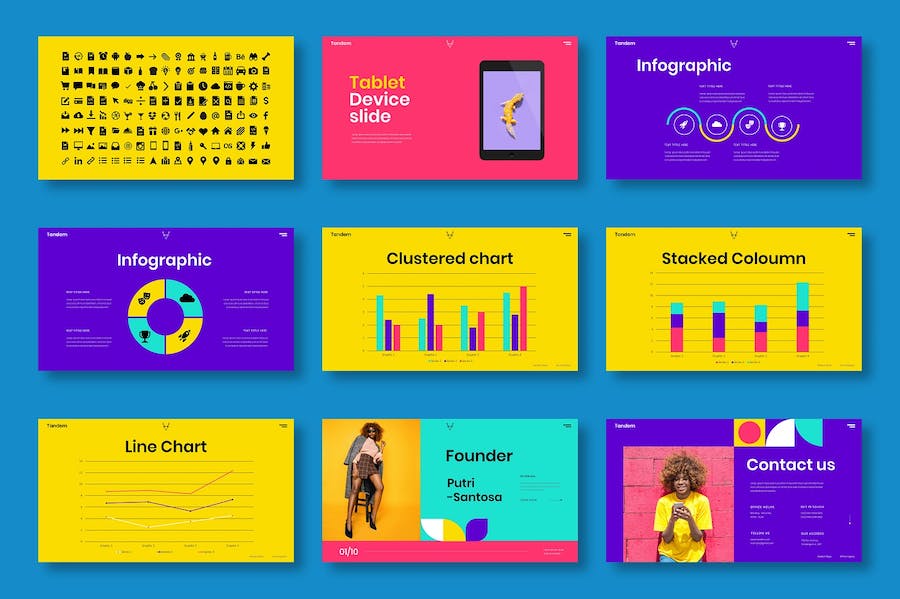 彩色商务创意融资方案Keynote模板 - PPT派