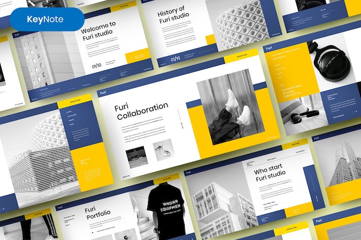 创意商务设计演讲产品推介方案Keynote模板 - PPT派