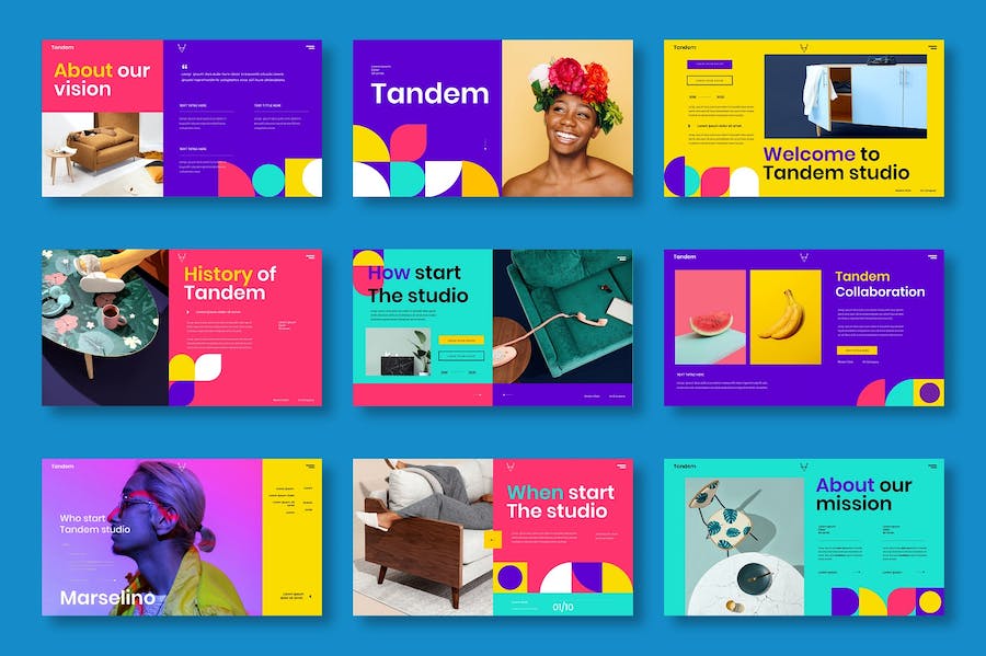 彩色商务创意融资方案Keynote模板 - PPT派