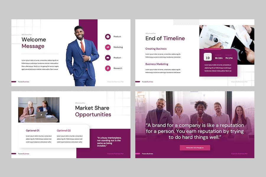 商业计划书项目方案PPT模板 - PPT派