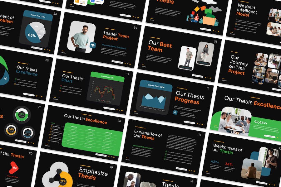 学习研究论文答辩展示PPT模板 - PPT派