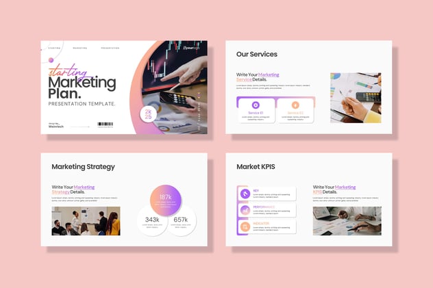 营销策划方案主题演讲Keynote模板 - PPT派