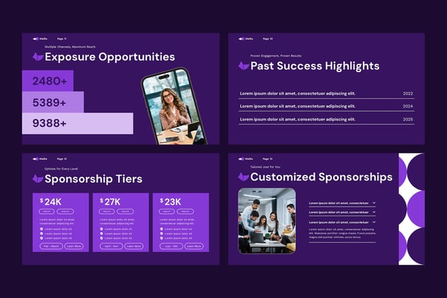 赞助商合作项目推介方案PPT模板 - PPT派