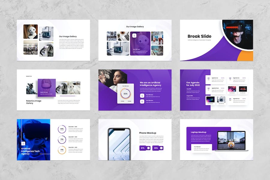 人工智能技术创新应用讲述Keynote模板 - PPT派