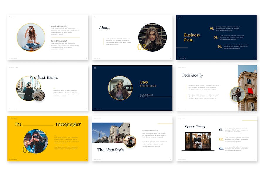 科技感设计展示PPT模板 - PPT派