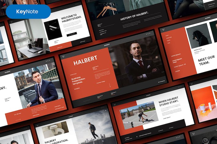 商业展示品牌推广设计Keynote模板 - PPT派