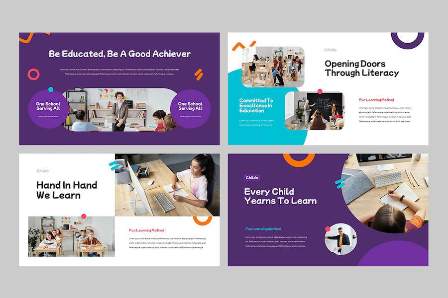 儿童教育幼儿园早教培训Keynote模板 - PPT派