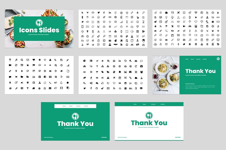 美食食品餐饮推介宣传PPT模板 - PPT派