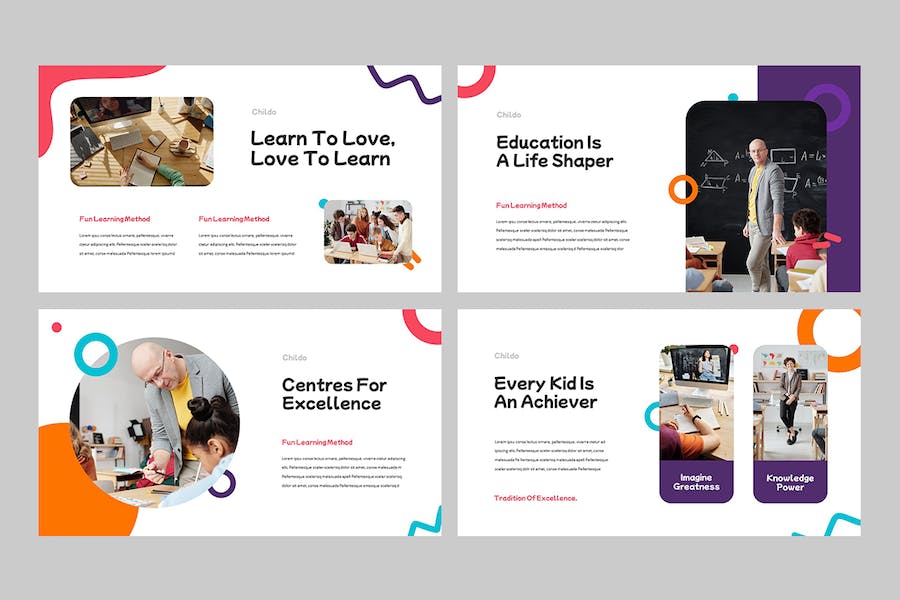 儿童教育幼儿园早教培训Keynote模板 - PPT派