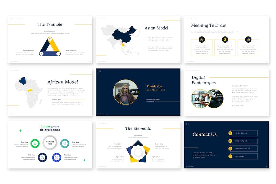 科技感设计展示PPT模板 - PPT派