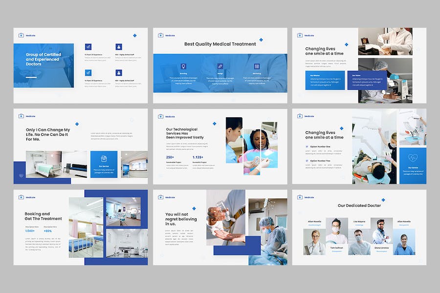 医疗医药诊疗推介PPT模板 - PPT派