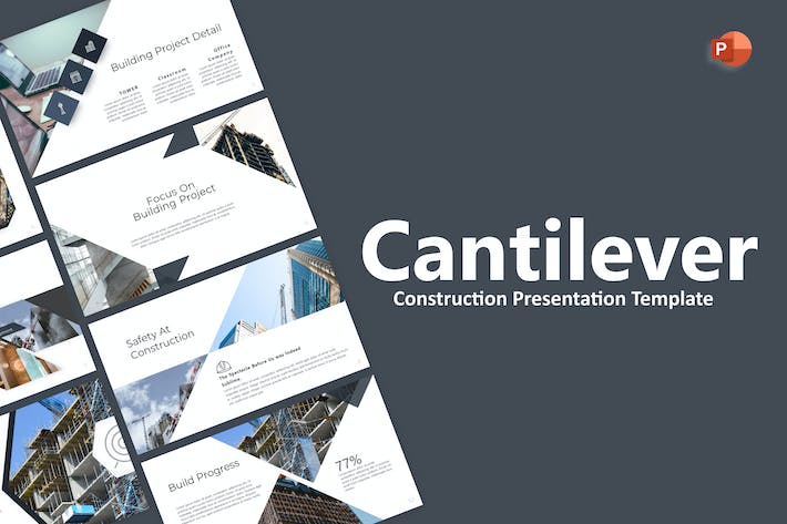 Cantilever-navy-simple-construction-powerpoint- PPT派