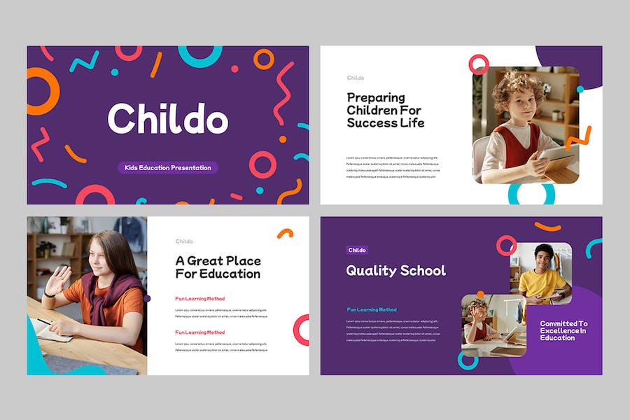 儿童教育幼儿园早教培训Keynote模板 - PPT派