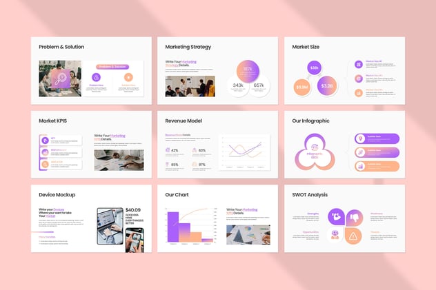 营销策划方案主题演讲Keynote模板 - PPT派