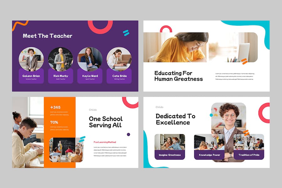 儿童教育幼儿园早教培训Keynote模板 - PPT派