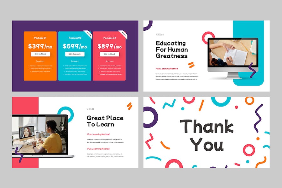 儿童教育幼儿园早教培训Keynote模板 - PPT派