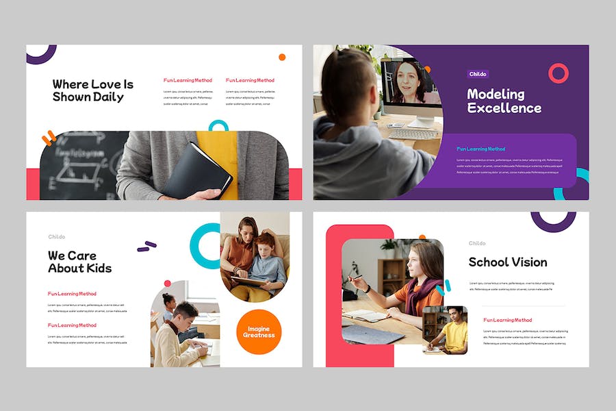 儿童教育幼儿园早教培训Keynote模板 - PPT派