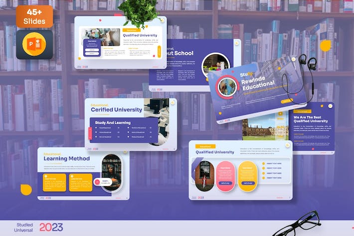 教育培训大学招生宣传PPT模板 - PPT派