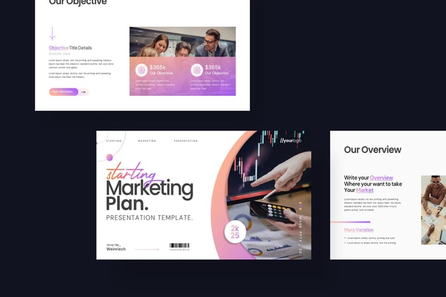 营销策划方案主题演讲Keynote模板 - PPT派