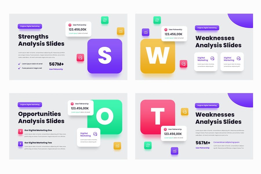 数字营销推广策略讲述Keynote模板 - PPT派