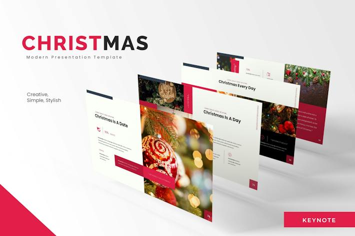 圣诞节主题演讲方案Keynote模板 - PPT派