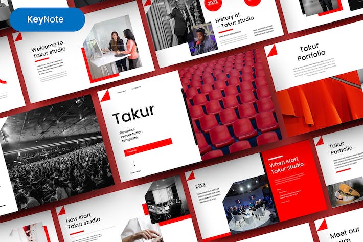 欧美风商务主题Keynote模板 - PPT派