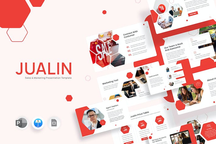 销售营销业绩推广策略Keynote模板 - PPT派