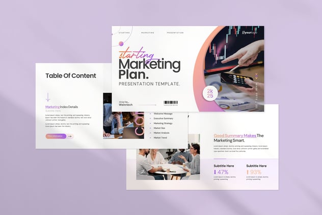 营销策划方案主题演讲Keynote模板 - PPT派