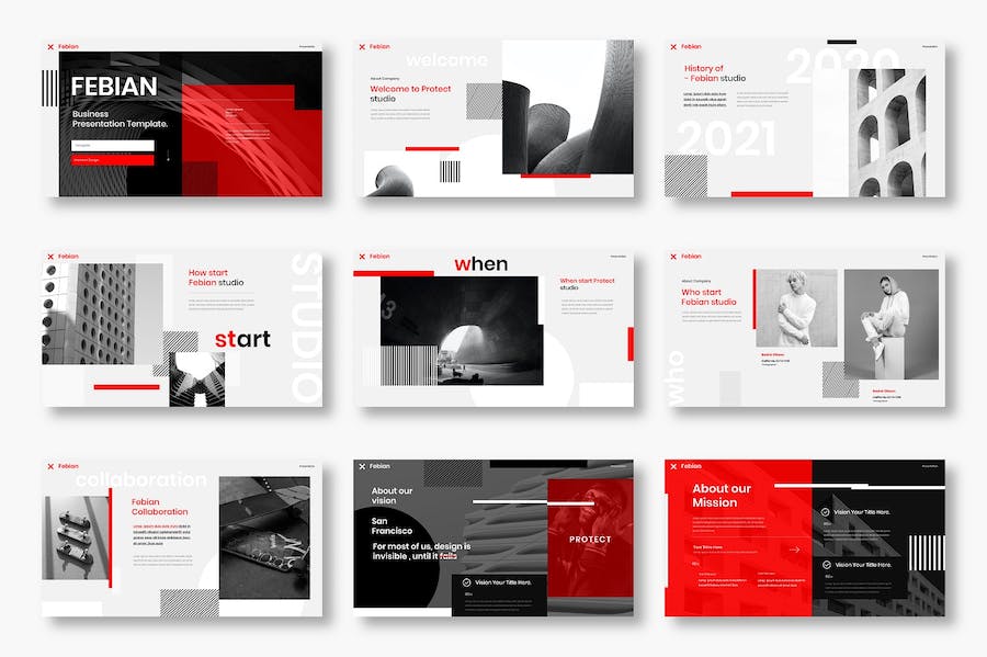 商业企业宣传推广营销展示Keynote模板 - PPT派