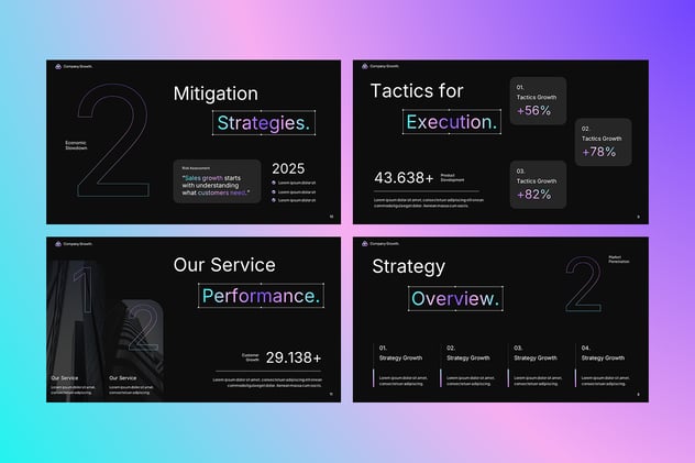 销售增长趋势分析报告PPT模板 - PPT派