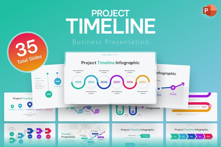 Project-timeline-professional-powerpoint-template - PPT派