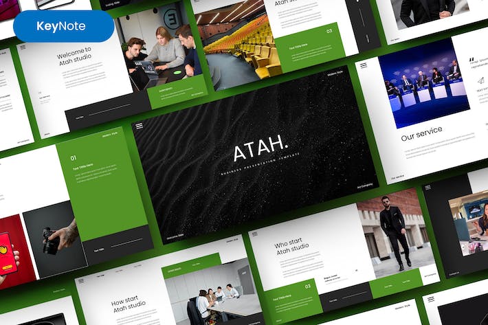 商务企业发展战略规划实施Keynote模板 - PPT派