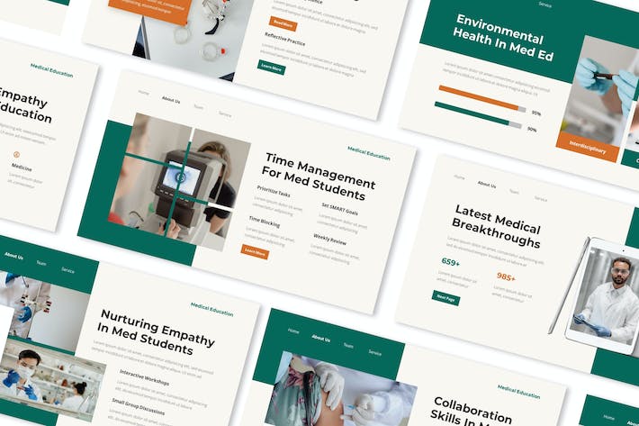 医学教育培训课程教学设计PPT模板 - PPT派