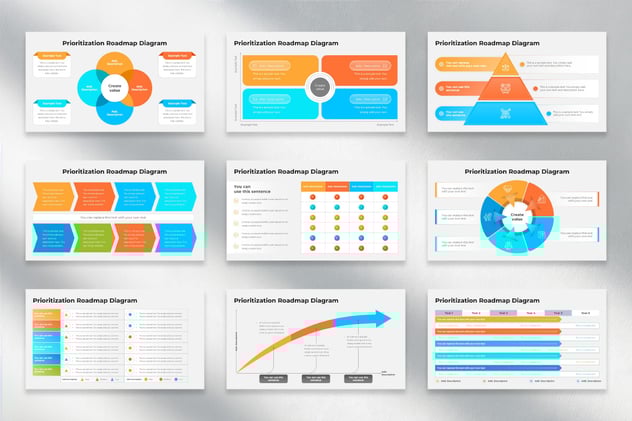 优先级路线图规划主题Keynote模板 - PPT派