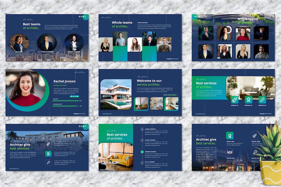 建筑架构设计方案讲述Keynote模板 - PPT派