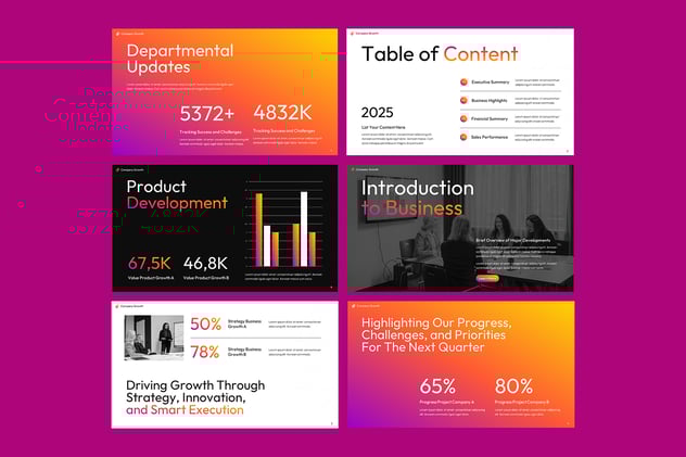 商务业务工作总结汇报PPT模板 - PPT派