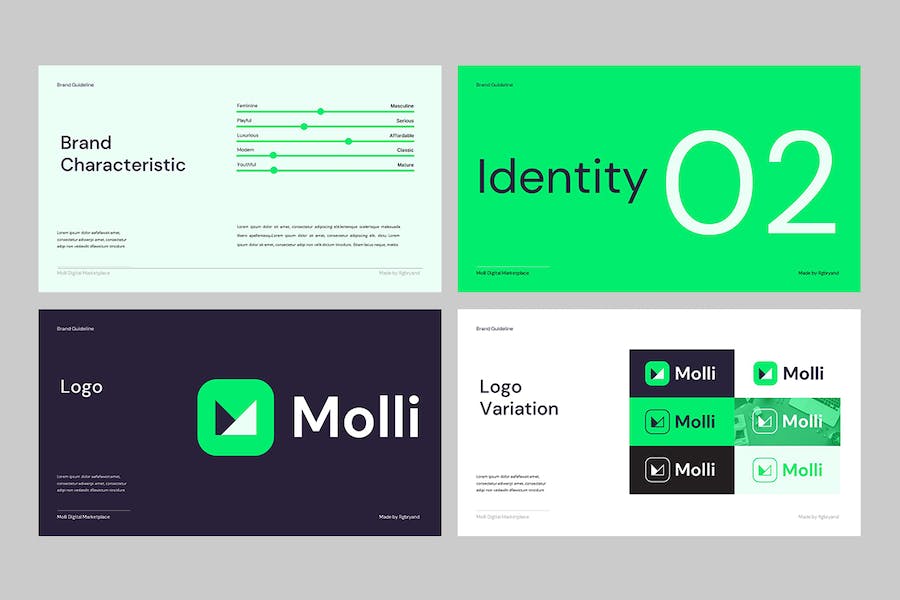 品牌指南规范设计展示Keynote模板 - PPT派