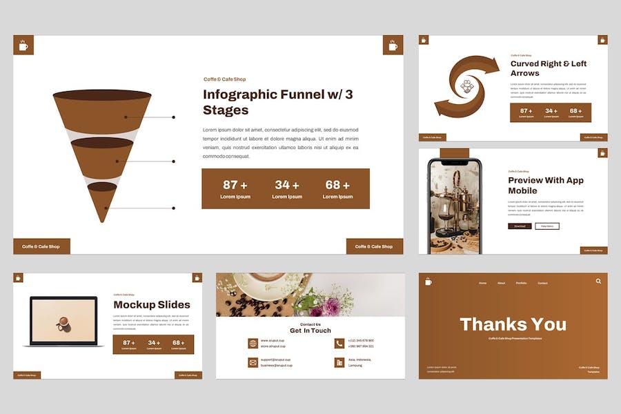 咖啡馆咖啡厅商务推介方案PPT模板 - PPT派