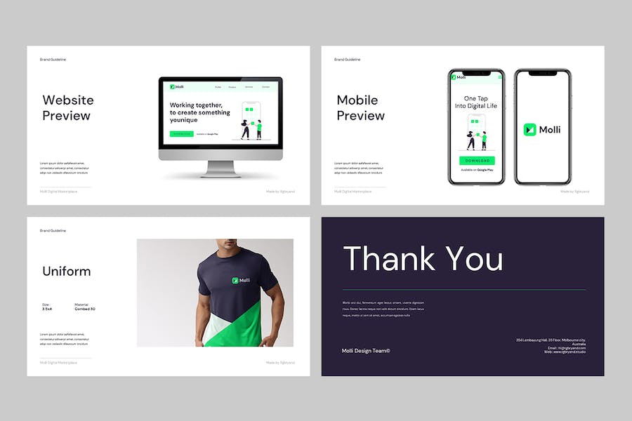 品牌指南规范设计展示Keynote模板 - PPT派