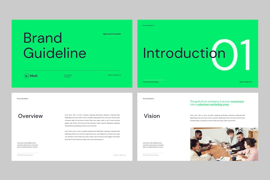 品牌指南规范设计展示Keynote模板 - PPT派