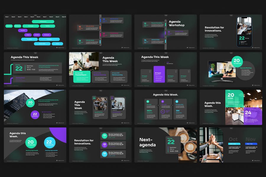 Agenda-pitchdeck-infographic-powerpoint-template - PPT派