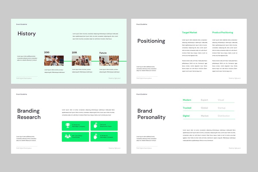 品牌指南规范设计展示Keynote模板 - PPT派