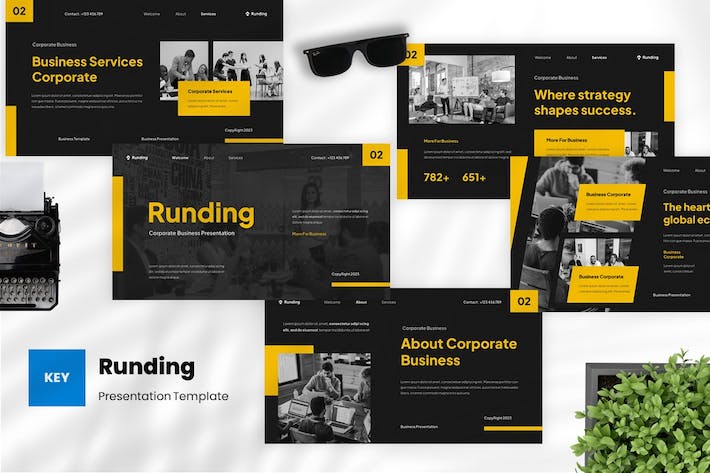企业商务运营管理Keynote模板 - PPT派