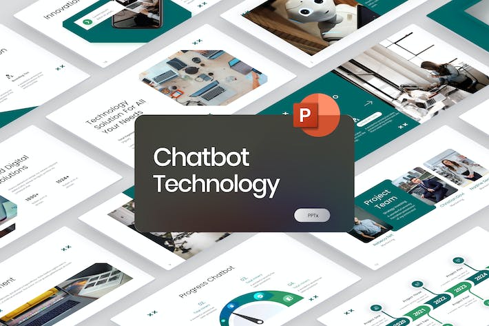 chatGPT大模型生成式对话人工智能聊天机器人技术PPT模板- PPT派