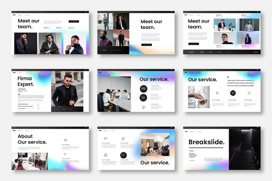 商务专业风项目提案展示PPT模板 - PPT派