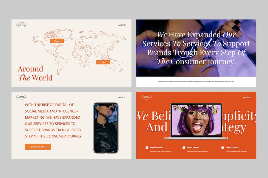 极简美学设计展示Keynote模板 - PPT派