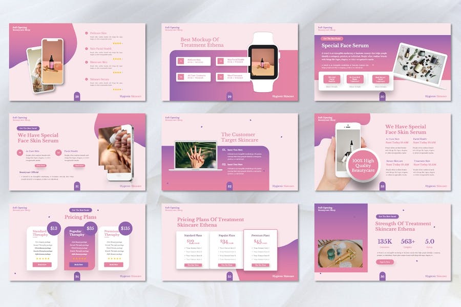 美容护理讲述展示服务方案Keynote模板 - PPT派